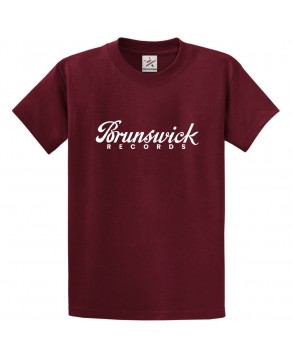 Brunswick Records Classic Unisex Kids and Adults T-Shirt for Music Fans